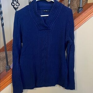 Nautica Navy Cowl Neck Sweater
